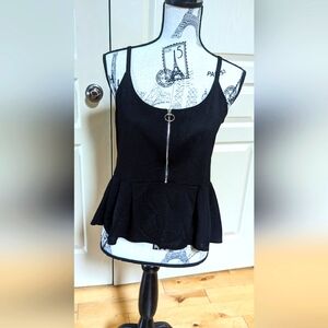 Dynamite Brand Zippered Tank Top with Flare Waist - Ladies size Large